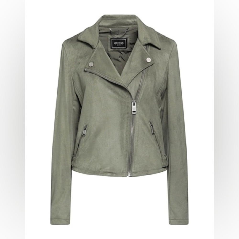 Guess Salome Biker Jacket Military Green